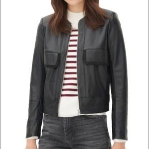 Sandro 100% Black Leather Jacket